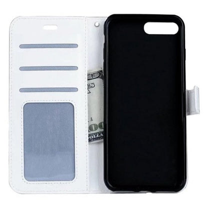 Forterra iPhone SE 2020 Hoesje Bookcase Cover met Kaarthouder - Wit