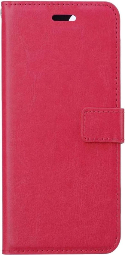 Forterra Samsung A32 5G Hoesje Bookcase Cover met Kaarthouder - Donkerroze