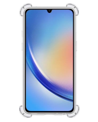 Forterra Samsung A34 Hoesje Kaarthouder Backcover Shockproof - Transparant