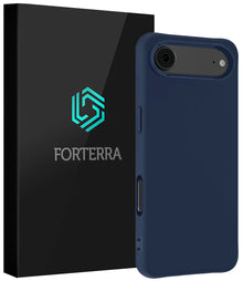 Forterra iPhone Air Hoesje Siliconen Backcover Lichtgewicht - Donkerblauw