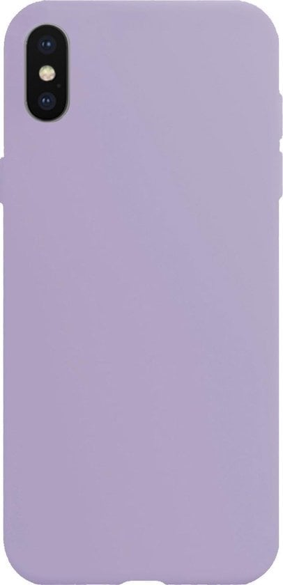 Forterra iPhone X Hoesje Siliconen Backcover Lichtgewicht - Lila