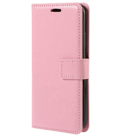 Forterra iPhone 13 Pro Hoesje Bookcase Cover met Kaarthouder - Lichtroze
