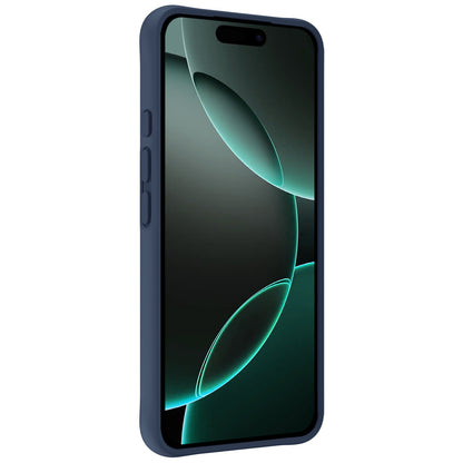 Forterra iPhone 16 Pro Max Hoesje Siliconen Backcover Lichtgewicht - Donkerblauw