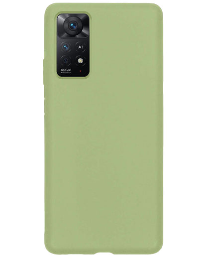 Forterra Xiaomi Redmi Note 11 Hoesje Siliconen Backcover Lichtgewicht - Groen