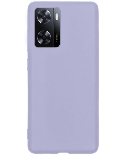 Forterra OPPO A57s Hoesje Siliconen Backcover Lichtgewicht - Lila