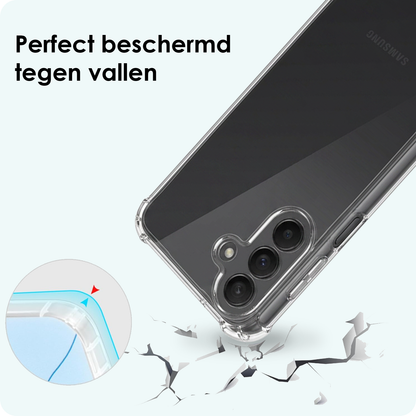 Forterra Samsung A27 Hoesje met Koord Backcover Shockproof - Transparant