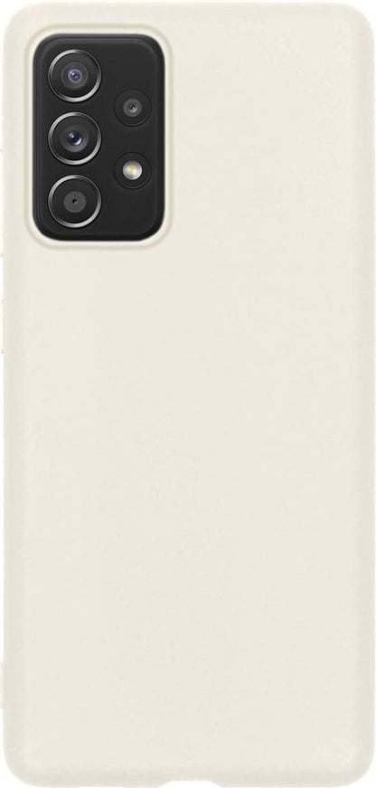 Forterra Samsung A52 Hoesje Siliconen Backcover Lichtgewicht - Wit