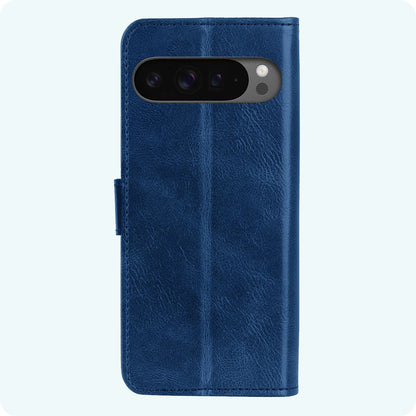 Forterra Google Pixel 9 Pro XL Hoesje Bookcase Cover met Kaarthouder - Donkerblauw