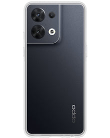 Forterra OPPO Reno 8 Pro Hoesje Siliconen Backcover Lichtgewicht - Transparant