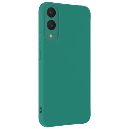 Forterra Samsung S25 Edge Hoesje Siliconen Backcover Lichtgewicht - Donkergroen