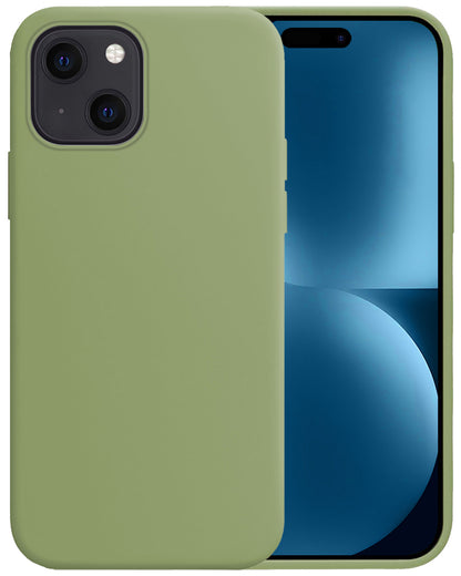 Forterra iPhone 15 Plus Hoesje Siliconen Backcover Lichtgewicht - Groen