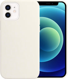 Forterra iPhone 12 Mini Hoesje Siliconen Backcover Lichtgewicht - Wit