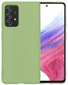 Forterra Samsung A53 Hoesje Siliconen Backcover Lichtgewicht - Groen