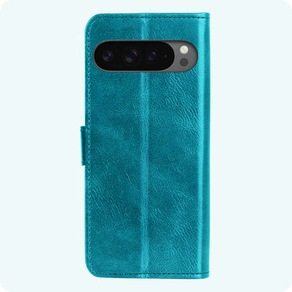 Forterra Google Pixel 9 Pro Hoesje Bookcase Cover met Kaarthouder - Turquoise