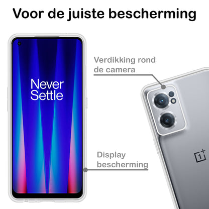 Forterra OnePlus Nord CE 2 Hoesje Siliconen Backcover Lichtgewicht - Transparant