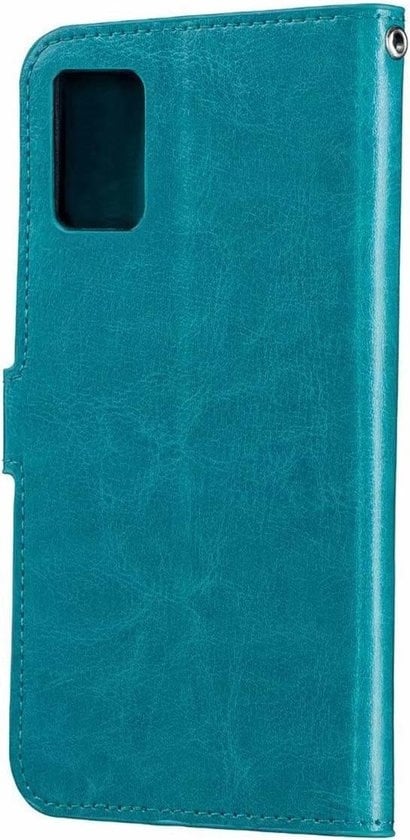 Forterra Samsung A41 Hoesje Bookcase Cover met Kaarthouder - Turquoise