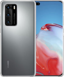 Forterra Huawei P40 Hoesje Siliconen Backcover Lichtgewicht - Transparant