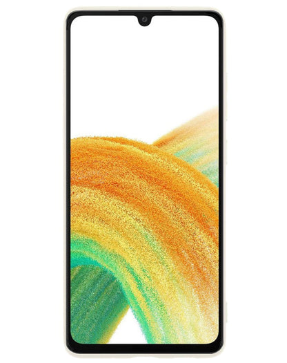 Forterra Samsung A33 Hoesje Siliconen Backcover Lichtgewicht - Wit