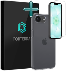 Forterra iPhone 17e Hoesje Siliconen Backcover Lichtgewicht - Transparant