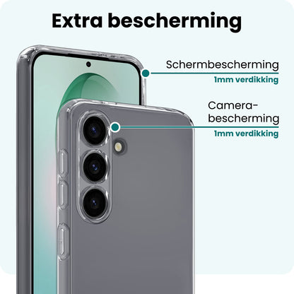 Forterra Samsung S26 Hoesje Siliconen Backcover Lichtgewicht - Transparant