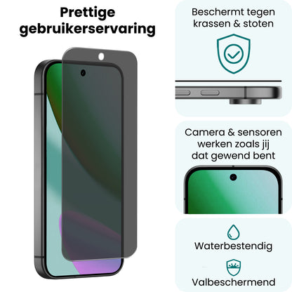 Forterra Google Pixel 11 Screenprotector Gehard Glas - Privacy