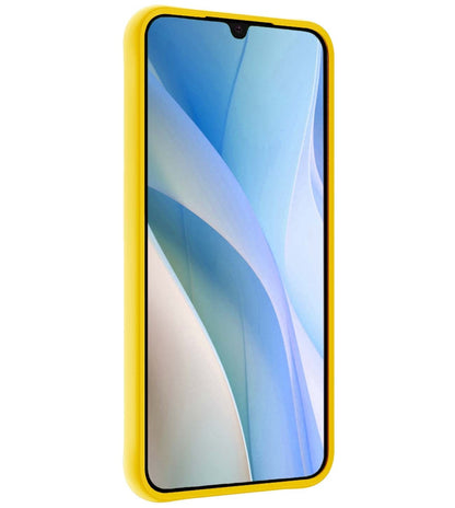 Forterra Samsung A15 Hoesje Siliconen Backcover Lichtgewicht - Geel