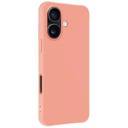 Forterra iPhone 16 Hoesje Siliconen Backcover Lichtgewicht - Perzik