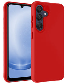 Forterra Samsung A25 Hoesje Siliconen Backcover Lichtgewicht - Rood