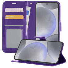 Forterra Samsung S24 Hoesje Bookcase Cover met Kaarthouder - Paars