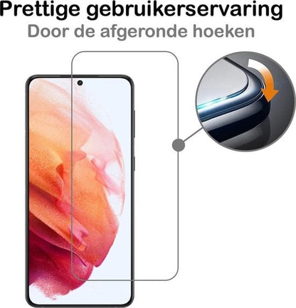 Forterra Samsung S21 Screenprotector Gehard Glas - Volledige dekking