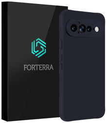 Forterra Google Pixel 11 Pro XL Hoesje Siliconen Backcover Lichtgewicht - Donkerblauw