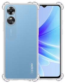 Forterra OPPO A17 Hoesje Shockproof Backcover Siliconen - Transparant