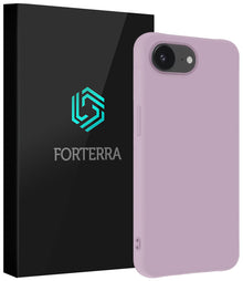 Forterra iPhone 16e Hoesje Siliconen Backcover Lichtgewicht - Lila