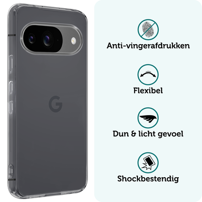 Forterra Google Pixel 10 Hoesje Siliconen Backcover Lichtgewicht - Transparant