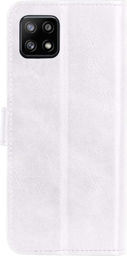 Forterra Samsung A22 4G Hoesje Bookcase Cover met Kaarthouder - Wit