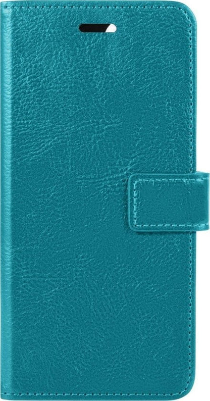 Forterra Samsung A22 4G Hoesje Bookcase Cover met Kaarthouder - Turquoise