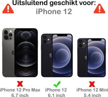 Forterra iPhone 12 Hoesje Marmer Hard Case Cover - Wit