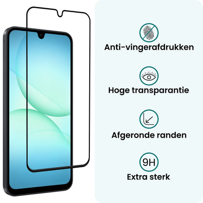 Forterra Samsung A17 Screenprotector Gehard Glas - Full Screen