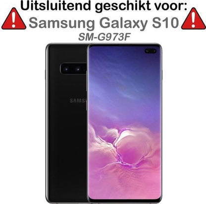 Forterra Samsung S10 Hoesje Bookcase Cover met Kaarthouder - Bruin