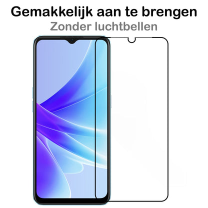 Forterra OPPO A57s Screenprotector Gehard Glas - Full Screen