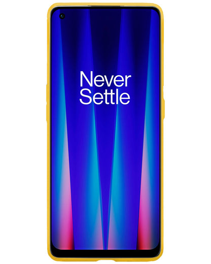 Forterra OnePlus Nord CE 2 Hoesje Siliconen Backcover Lichtgewicht - Geel