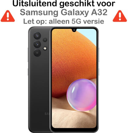 Forterra Samsung A32 5G Hoesje Siliconen Backcover Lichtgewicht - Lila