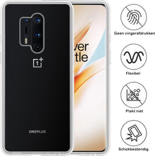 Forterra OnePlus 8 Pro Hoesje Siliconen Backcover Lichtgewicht - Transparant