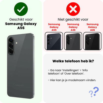 Forterra Samsung A56 Screenprotector Gehard Glas - Full Screen