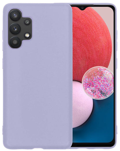 Forterra Samsung A13 4G Hoesje Siliconen Backcover Lichtgewicht - Lila