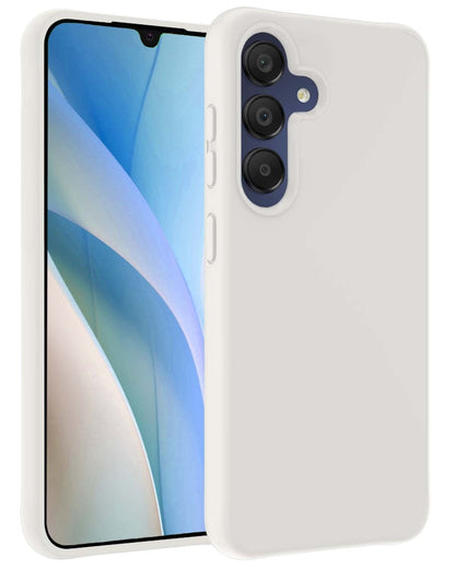 Forterra Samsung A15 Hoesje Siliconen Backcover Lichtgewicht - Wit