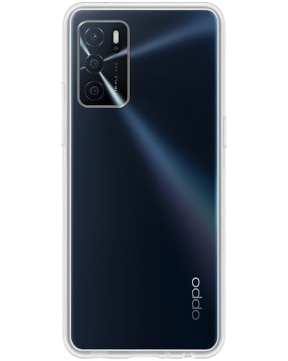 Forterra OPPO A16s Hoesje Siliconen Backcover Lichtgewicht - Transparant