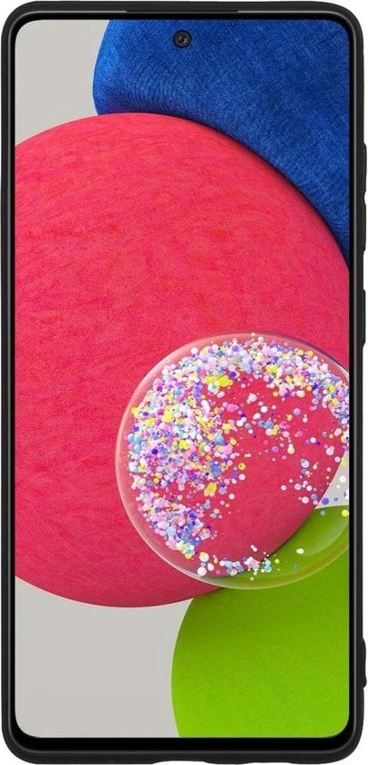 Forterra Samsung A52s Hoesje Siliconen Backcover Lichtgewicht - Zwart