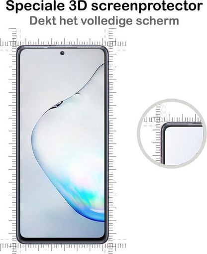 Forterra Samsung Galaxy Note 10 Lite Screenprotector Gehard Glas - Full Screen