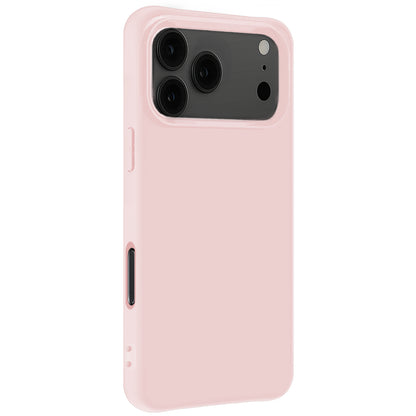 Forterra iPhone 17 Pro Hoesje Siliconen Backcover Lichtgewicht - Lichtroze